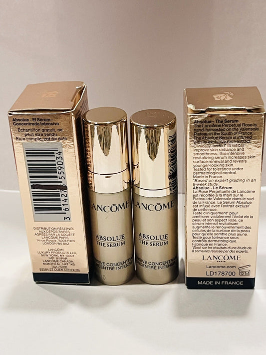 2pc Lancome Absolue The Serum Intensive Concentrate 0.16oz/5ml New In Box